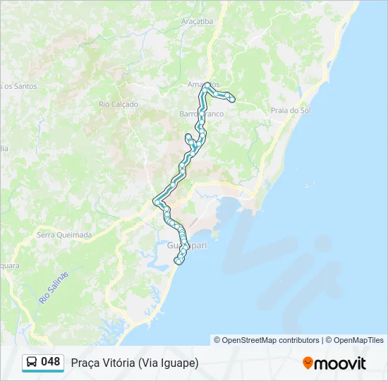 048 Bus Line Map