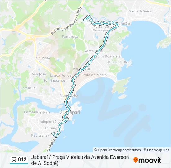 012 Bus Line Map
