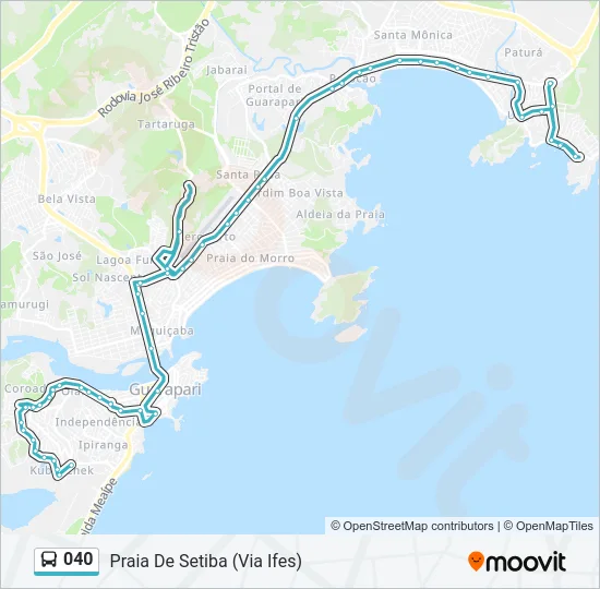 040 Bus Line Map