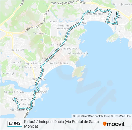 042 Bus Line Map