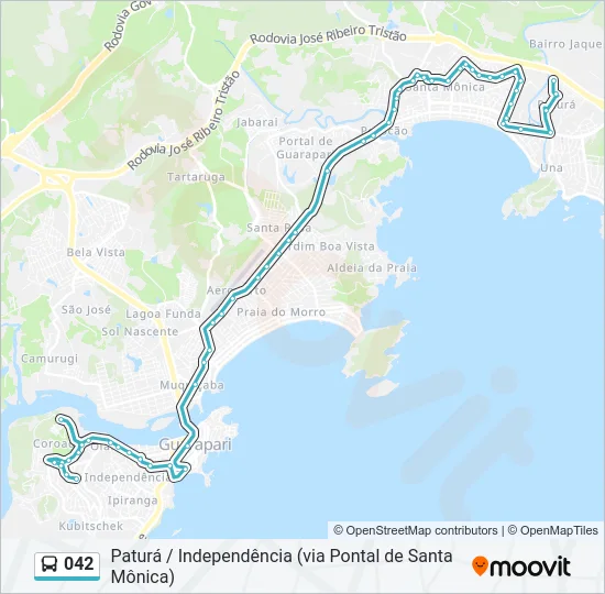 042 Bus Line Map