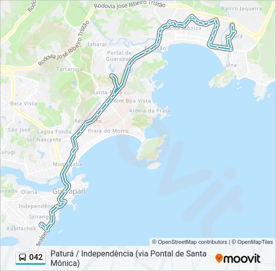 042 Bus Line Map