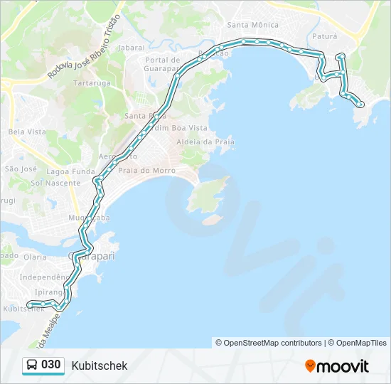 030 Bus Line Map
