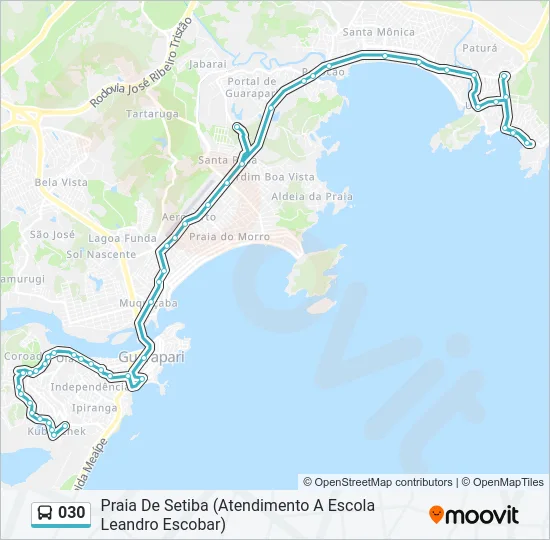 030 Bus Line Map