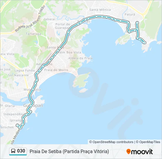 030 Bus Line Map