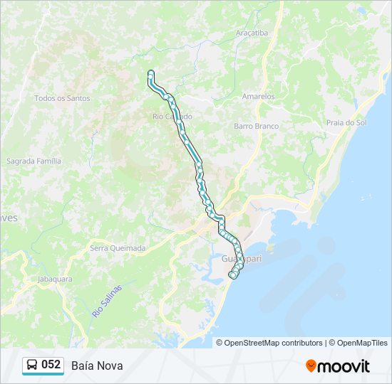 052 bus Line Map