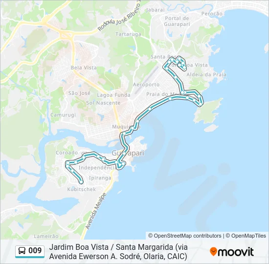 009 Bus Line Map