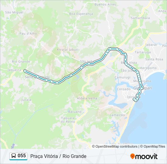 055 bus Line Map