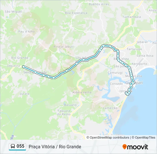 055 Bus Line Map