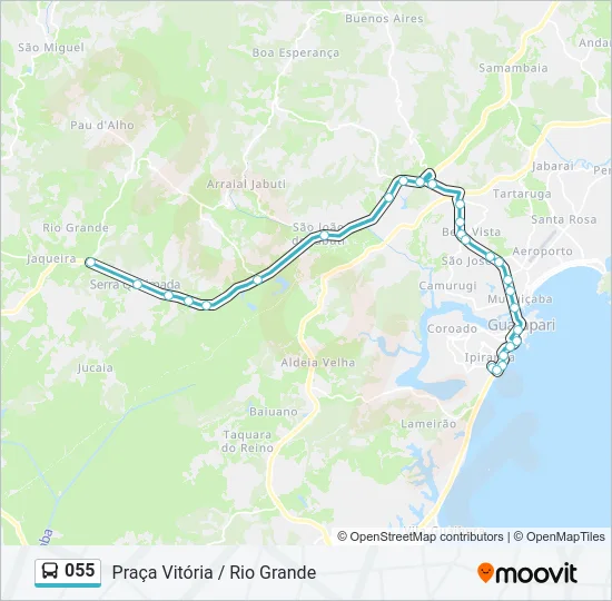 055 Bus Line Map