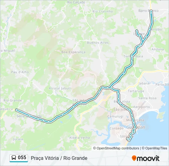 055 Bus Line Map