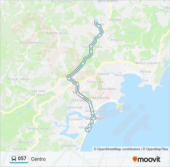 057 Bus Line Map