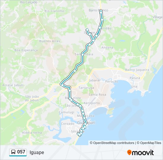 057 bus Line Map