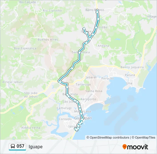 057 Bus Line Map