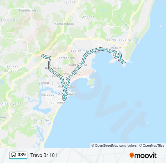039 Bus Line Map