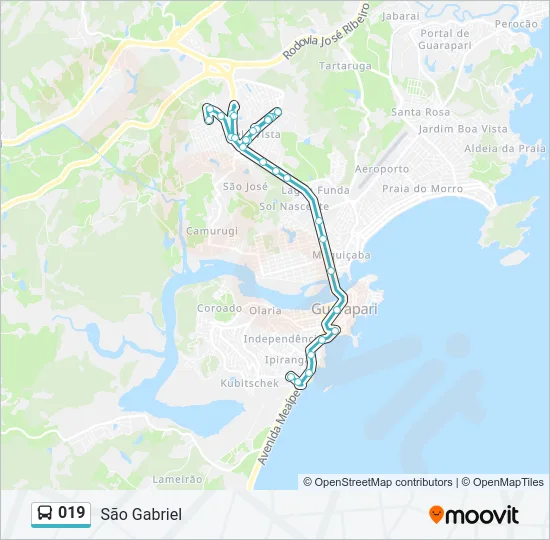 019 Bus Line Map