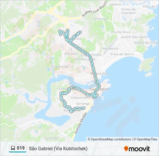 019 Bus Line Map
