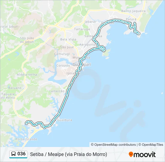 036 Bus Line Map