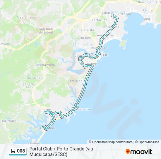 008 Bus Line Map