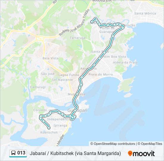 013 bus Line Map