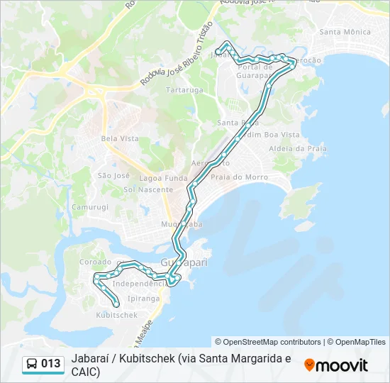 013 Bus Line Map