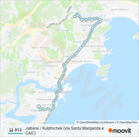 013 Bus Line Map