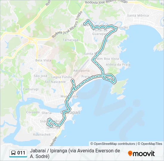 011 Bus Line Map