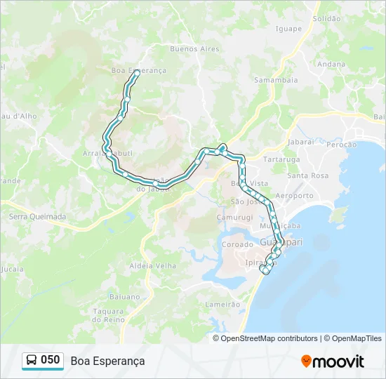 050 Bus Line Map