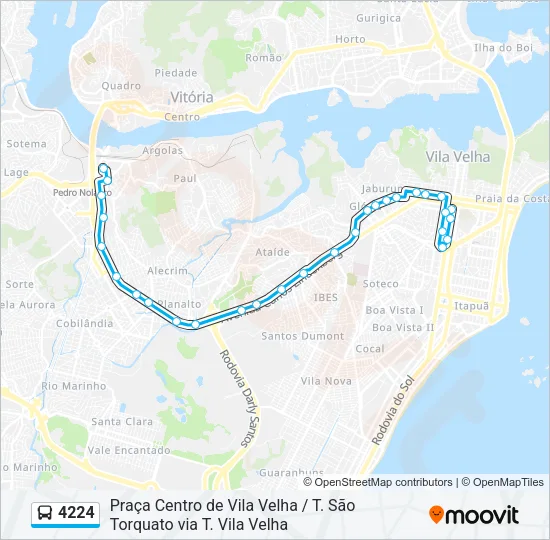 4224 Bus Line Map