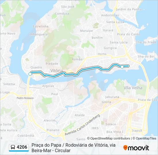 4206 Bus Line Map