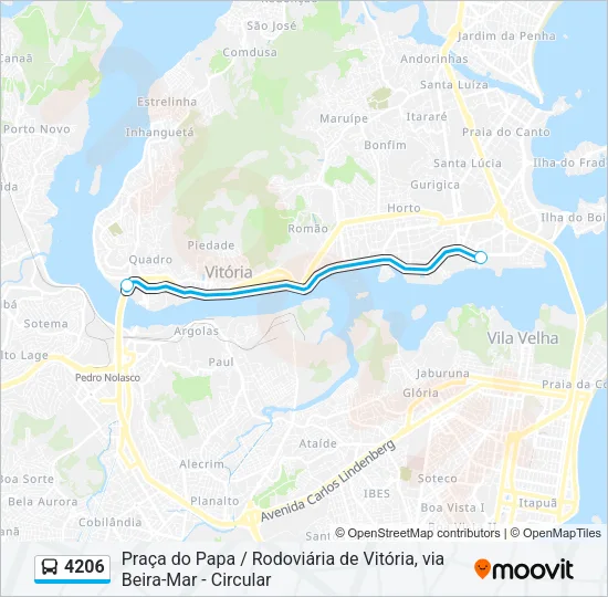 4206 Bus Line Map