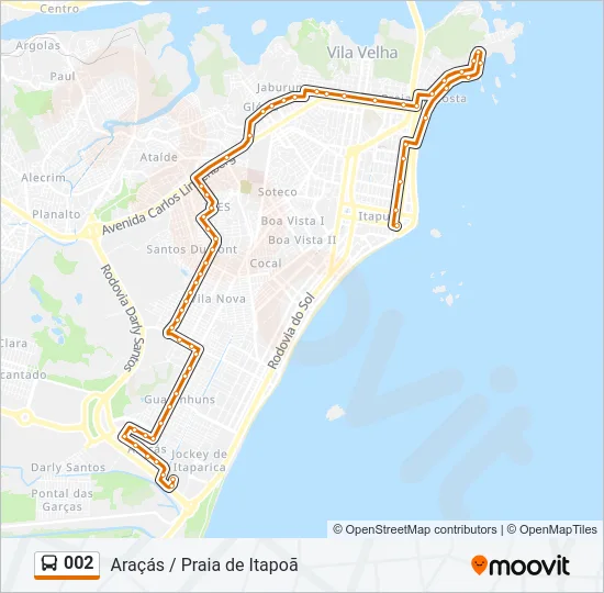 002 Bus Line Map
