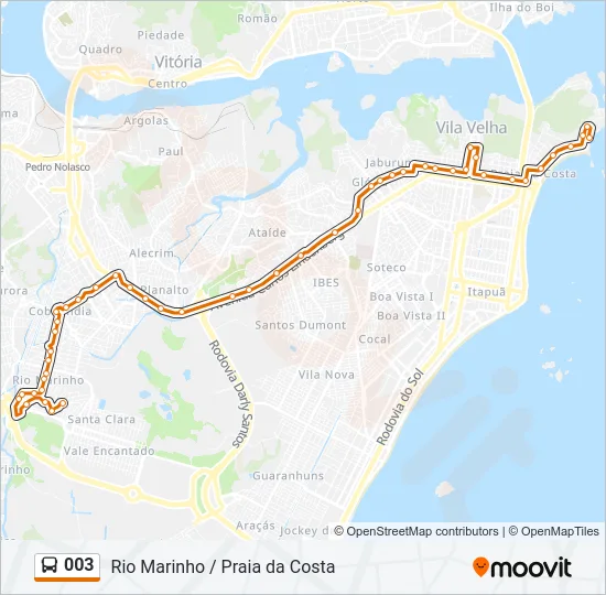003 Bus Line Map