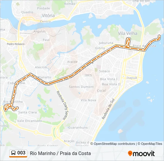 003 Bus Line Map