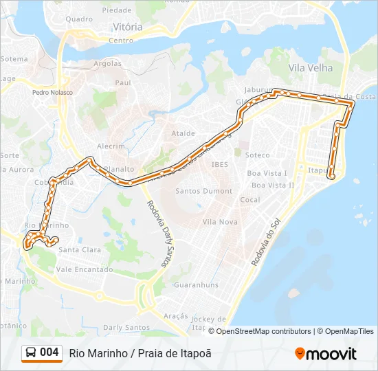 004 Bus Line Map