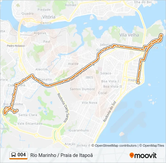 004 Bus Line Map