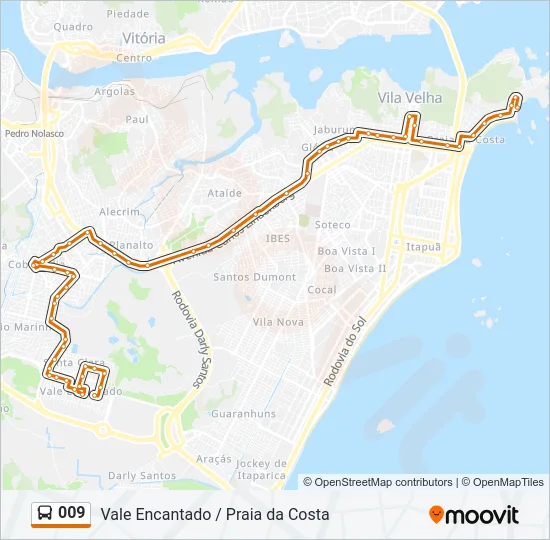 009 Bus Line Map