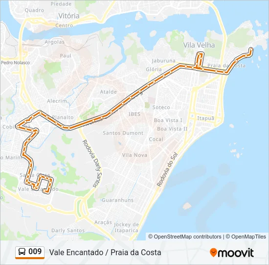 009 Bus Line Map