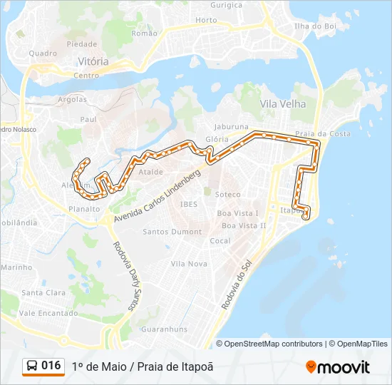 016 Bus Line Map