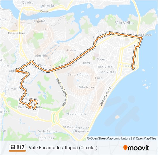 017 bus Line Map