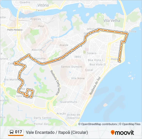 017 Bus Line Map