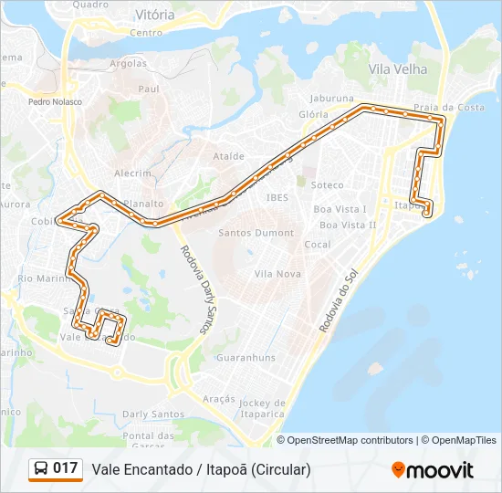 017 Bus Line Map
