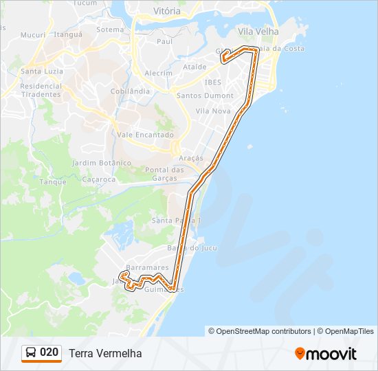 020 bus Line Map