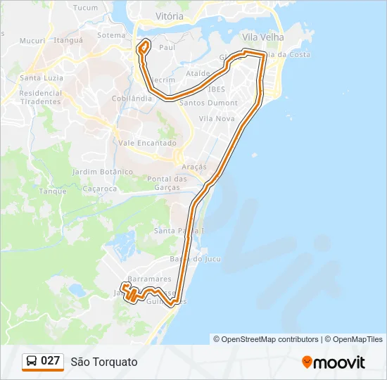 027 Bus Line Map