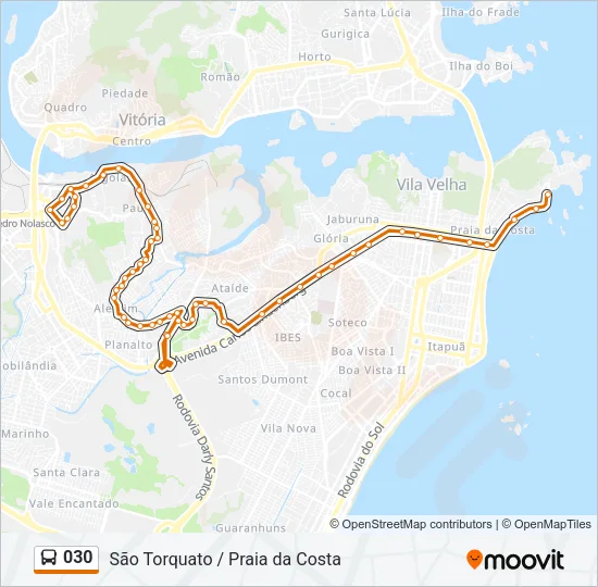 030 Bus Line Map