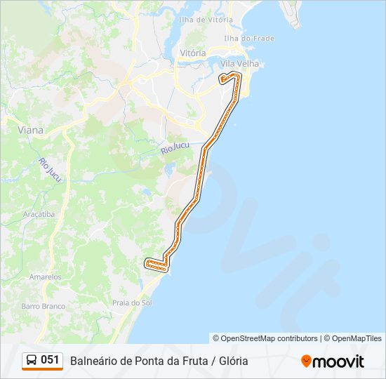 051 bus Line Map