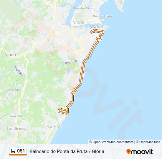 051 Bus Line Map