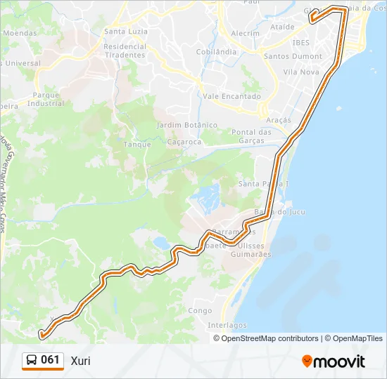 061 Bus Line Map