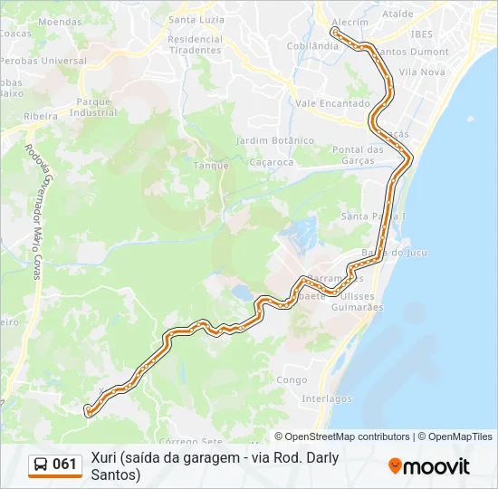 061 Bus Line Map