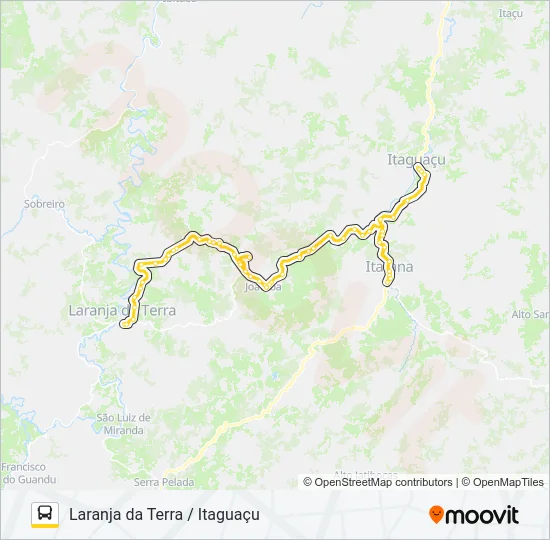 LARANJA DA TERRA / ITAGUAÇU Bus Line Map